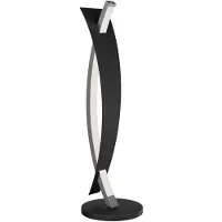 LUCANDE LED-tafellamp Marija, dimbaar, zwart, Woon-/ Eetkamer, metaal, Modern, LED tafellamp