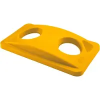 Rubbermaid Deksel voor flesseninworp, voor Slim Jim afvalcontainer, geel