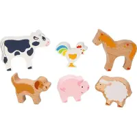 Goki Houten Dieren - Boerderijdieren Set