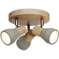LINDBY Plafondlamp , Filiz, dimbare, Grijs, Slaapkamer, Beton, Scandinavisch