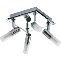 LINDBY Plafondlamp , Zela, dimbare, Metallic, Badkamer, Metaal, Modern