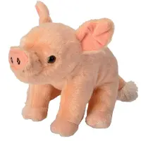 Wild republic knuffel biggetje 20 cm pluche roze