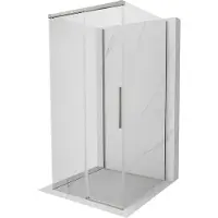 Mexen Rox-3S 3-zijdige schuifdouchecabine 100 x 100 , transparant, geborsteld nikkel - 8C2-100-100-97-00-3S
