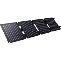 Trust Computer Products Zuny 40W Draagbaar Zonnepaneel – Mobiele Solar opalder voor Smartphone, Tablet & Powerbank - Zwart