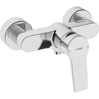 Hansa Twist douchekraan 15 cm. met gesloten greep Chroom