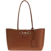 GUESS Janie Girlfriend Carryall cognac schoudertas dames