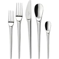 Villeroy & Boch NewMoon bestekset, 30-delig. Afmetingen: 440 x 290 x 65 mm. Fabrikant: . Artikelnummer: 1265299050. EAN: 4003686390621