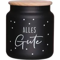 Ritzenhoff & Breker ALL THE BEST" voorraadpot, 1,1 liter, Opbergblikken, Zwart