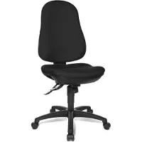 Topstar 8550G20 kantoorkruk, Support SY, zonder armleuningen, zwart