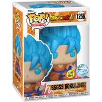 Funko POP! Pop! Dragon Ball Super - SSGSS Goku (Kaio-ken Times Twenty) #1256 Glow in the Dark Exclusive