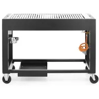 Hendi Gasgrill Tampa, zwart, 10 kW, 1260 x 580 x (hoogte) 900 mm