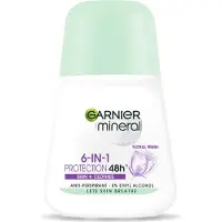 Garnier Mineral 6-in-1 Protection Floral Fresh anti-transpirant in roll-on 50ml
