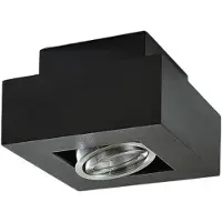 Arcchio Plafondlamp , VINCE, dimbare, Zwart, Gang / Hal, Aluminium, Modern