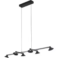 LUCANDE Hanglampe , Steve, dimbare, Zwart, Eetkamer, Metaal, Modern