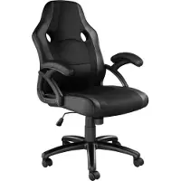 TecTake - bureaustoel gamingchair - luxe burostoel kantoorstoel - racingstoel burostoel gamestoel Benny - zwart