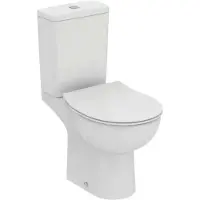 Ideal standard Eurovit+ - Toilet-combi met SoftClose zitting, vario afvoer, bodemvulling, RimLS+, wit W007501