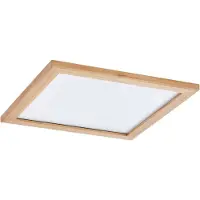LUCANDE LED-plafondlamp Joren, dimbaar, hout licht, Woon-/ Eetkamer, Hout, Landelijk, LED plafondlamp