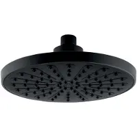 Novaservis Douchekop 20 cm, zwart, model RUP/200,5
