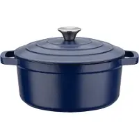 GSW Blue Magic - Soeppan - Ø 20 cm - Gietijzer - Geschikt voor alle warmtebronnen - Blauw