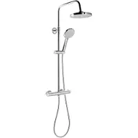 Sapho Regendoucheset opbouw liga thermostaatkraan ø 20 cm chroom