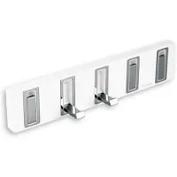 Novaservis Titania Yacore - Handdoekhouder met 5 haken, kunststof/rvs 65543,4