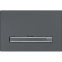 Geberit Sigma50 - Bedieningsplaat, easy to clean, geborsteld zwart chroom 115.671.QD.2