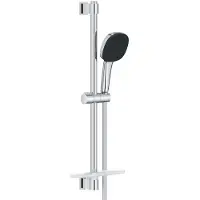 GROHE Shower set with 2-jet shower head. bar. hose and shelf - Vitalio Comfort 110 26929001 - Water saving - Chrome