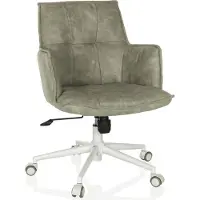 Hjh LIVING Bureaustoel / draaistoel SOLAO LIFE W stof grijs