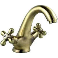 Ferro Wasbakmengkraan Titania Antica, bronzen uitvoering, model BAI2BR