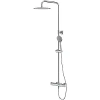 Cersanit City - Doucheset met thermostaat, diameter 25 cm, 3 jets, chroom S951-340
