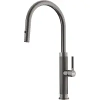 Franke Mythos Masterpiece - Keukenkraan FG 1554.503, met uittrekbare vuistdouche, antraciet 115.0711.555
