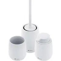 Nimco Tabo - Set accessoires voor de badkamer, wit TA SET-05