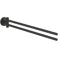 GROHE Start QuickFix Handdoekhouder - 43.9cm - 2-lids - draaibaar - matte black 411832430