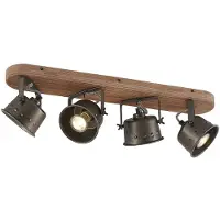 LINDBY Plafondlamp , Rubinjo, dimbare, Zwart, Woonkamer, Metaal, Vintage / Retro