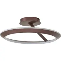 LUCANDE Plafondlamp , Eldra, dimbare, Roestbruin, Woonkamer, Metaal, Modern
