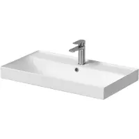 Kielle Arkas I - Fontein 81x46 cm, met overloop, kraangat, wit 30611800