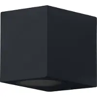 Osram ENDURA Classic Square Down buitenwandlamp, zwart, GU10 voet (max 35W), kan worden uitgerust met een normale of slimme lamp, down of up/down types, IP44 bescherming