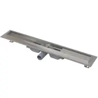 Alca - Douchegoot Professional Low 65 cm, met rand voor vol rooster, roestvrij staal APZ106-650