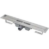 Alca - Douchegoot 75 cm, met rand voor geperforeerd rooster, APZ1-750