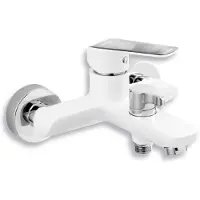 Novaservis Nobless Tina - Opbouw badkraan, wit/chroom 38020/1,1
