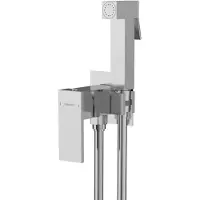 Sapho CUBEMIX mengkraan voor toilet, met douchekop, vierkant, chroom