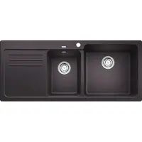 BLANCO Naya 8 - Silgranit spoelbak, 116x50 cm, zwart 525946