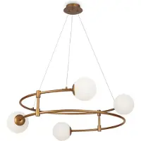 Maytoni MOD317PL-04G, 4 lampen, fitting G9, IP20, goudkleurig