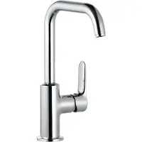 Kludi Objekta - Wastafelkraan met draaibare uitloop, chroom 320240575