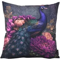 NOVÉE Peacock Bloom Kussenhoes | 45 x 45 cm | Katoen/Polyester