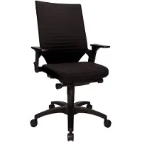 Topstar Bureaudraaistoel | met autom. synchroontechniek | zwart 420-550 mm | met armleuningen draagvermogen 110 kg | 1 stuk - AU200ABI0