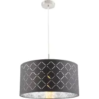 Globo Lighting Retro metalen nikkelen hanglamp Globo Kidal