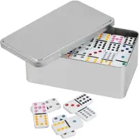 Philos Domino dubbel 12 in metalen box