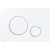 Alca Thin - Bedieningsplaat, wit M670
