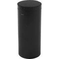 ML-Design Bak met sensor 40L rond van staal, zwart mat, automatisch openend en sluitend ML-ontwerp